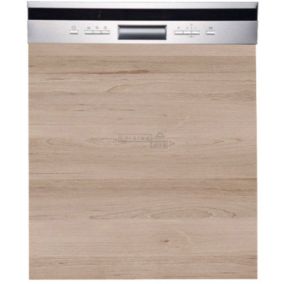 Cuisineandcie - Façade pour lave-vaisselle semi-intégrable Eco Chene Naturel L 60 cm