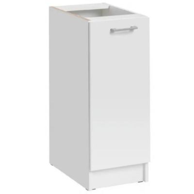 Cuisineandcie - Meuble bas de cuisine Eco Blanc 1 porte L 30 cm
