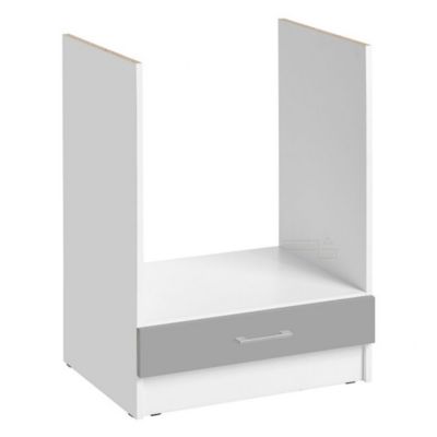 Cuisineandcie - Meuble pour four encastrable Eco Gris Brillant L 60 cm