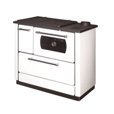 Cuisinière Bois avec Four Chauffage seul Dana Sannover 9 kW Blanc