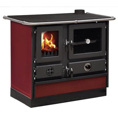 Cuisinière à bois Magnum Thermo MBS en fonte bouilleur sortie côté droit Bordeaux