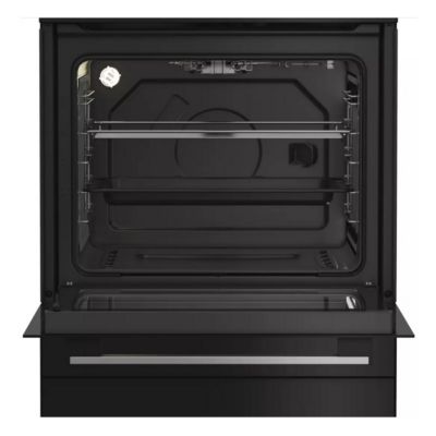 Cuisinière gaz 69l 4 feux noir Indesit I6GGKCB | Castorama