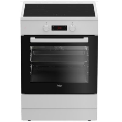 Cuisinière induction 72l 3 feux blanc Beko FSE68302MWC
