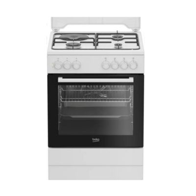 Cuisinière mixte 2900w blanc Beko FBS63031WCS