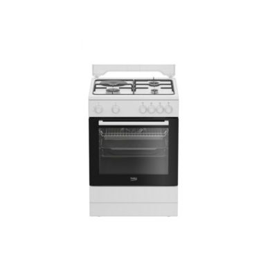 Cuisinière mixte 73l 4 feux blanc Beko FBS63121WD