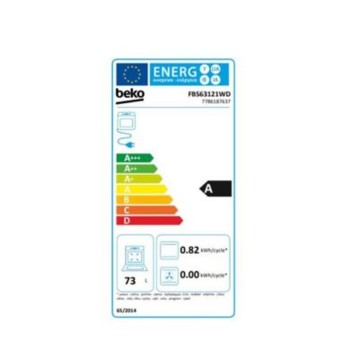 Cuisinière mixte 73l 4 feux blanc Beko FBS63121WD