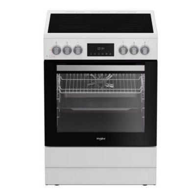 Cuisinière vitrocéramique 72l 4 feux blanc Whirlpool W6V8LCSW