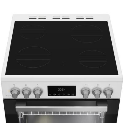 Cuisinière vitrocéramique 72l 4 feux blanc Whirlpool W6V8LCSW