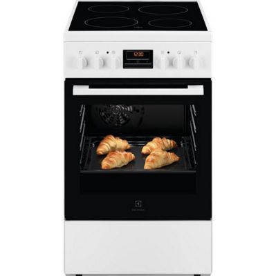 Cuisinière vitrocéramique a 57l 4 feux blanc Electrolux LKR524288W