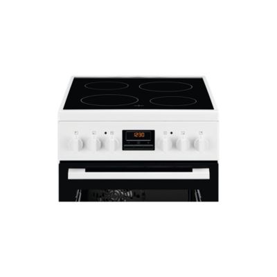Cuisinière vitrocéramique a 57l 4 feux blanc Electrolux LKR524288W