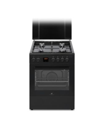Cuisiniere gaz CONTINENTAL EDISON CECG60FCB1 - 4 feux - L59,8 x P61 xH83cm- Noir