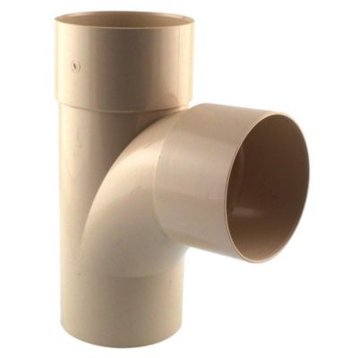 Culotte gouttière 87° mf PVC D.100 sable Fitt