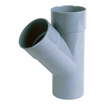Culotte simple 45° mâle femelle ø80 mm Fitt