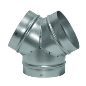 Culotte VMC de dérivation à 90 pour gaines de ventilation en acier galvanisé - Diamètre (mm) 125