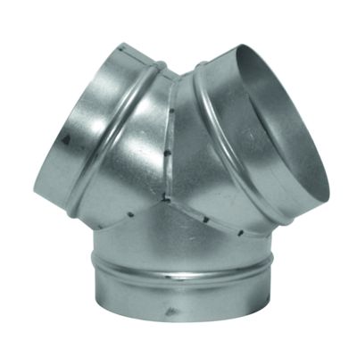 Culotte VMC de dérivation à 90 pour gaines de ventilation en acier galvanisé - Diamètre (mm) 80