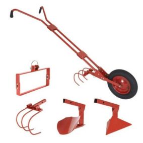 Cultivateur à roue léger 14 kg avec 4 outils pour entretenir votre potager