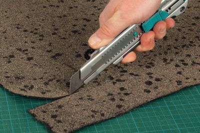 Cutter 25 mm Wolfcraft - lame sécable, guide et blocage