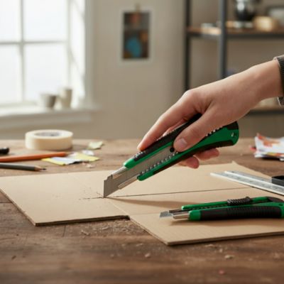 Cutter 9 et 18 mm - 2 pièces Noir et rouge
