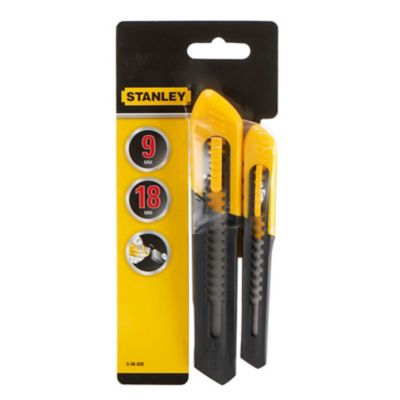 Cutter 9 et 18 mm Stanley - 2 pièces
