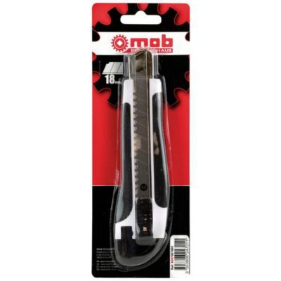 Cutter BASIC 6247001001 - lame 18 mm, poignée bi-matière, lame rétractable