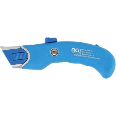 Cutter de Sécurité - 25 x 9 x 2.9 cm - Lame Sécurisée, Ergonomique - Découpe Précise et Sûre, Acier - D-Work