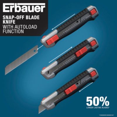 Cutter rétractable Erbauer L.40 mm x l.18 mm