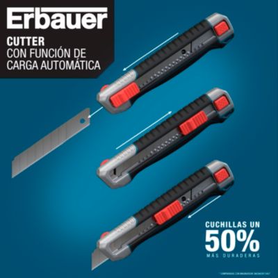 Cutter rétractable Erbauer L.40 mm x l.18 mm