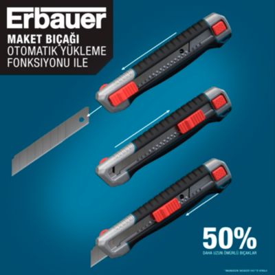 Cutter rétractable Erbauer L.40 mm x l.18 mm