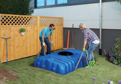 Cuve à enterrer récupérateur eau de pluie Flat Graf 1500 L