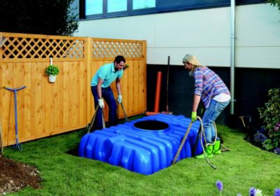 Cuve à enterrer récupérateur eau de pluie Flat Graf 1500 L