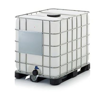 Cuve de stockage 1000l ibc poche rénovée grillage translucide pour liquides hors carburants