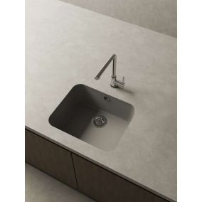 Cuve sous plan POALGI, GANDIA 194, Granit, Gris Ash, 54 cm, 1 bac