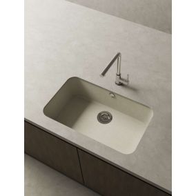 Cuve sous plan POALGI, GANDIA 195, Granit, Beige Pumice, 74 cm, 1 bac