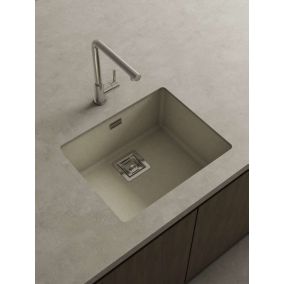 Cuve sous plan POALGI, ZIE 186, Granit, Beige Pumice, 55 cm, 1 bac