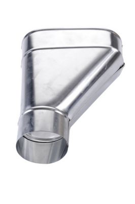 Cuvette branchement Ø100 mm zinc gris Castorama