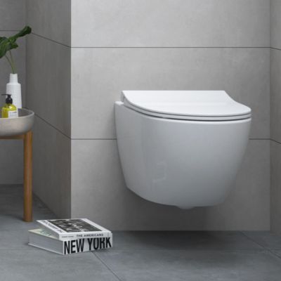 Cuvette de WC suspendue SENTO compact - Couleur : BLANC