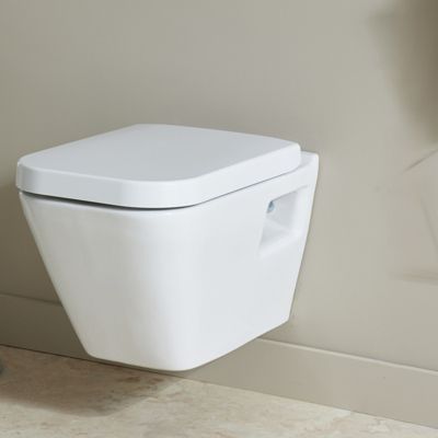 Cuvette WC suspendu avec bride forme rectangulaire - Diagonal