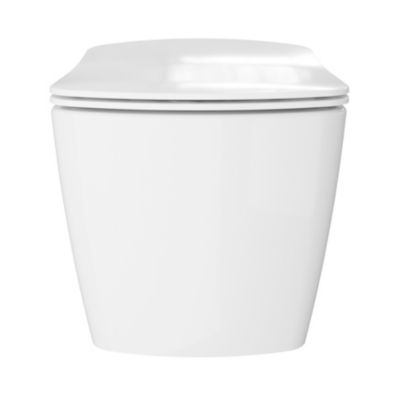 Cuvette WC suspendu en céramique, l.36 x H.35,5 x P.50 cm, blanc, GoodHome Levanna