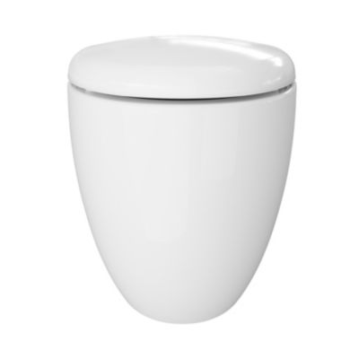 Cuvette WC suspendu en céramique, l.37,5 x H.36,5 x P.50 cm, blanc, GoodHome Kentia