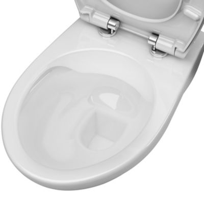 WC Suspendu œuf céramique blanc, Ove - Cuvette WC suspendue