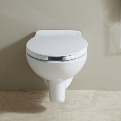 Cuvette WC suspendu sans bride 72 CM allongée PMR (pour personne à mobilité réduite)