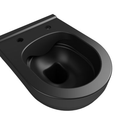 Cuvette WC suspendu sans bride GoodHome Cavally coloris noir