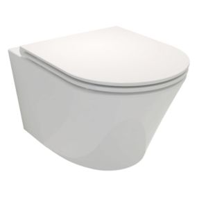 Cuvette WC suspendu sans bride JACOB DELAFON Rodin+ avec abattant