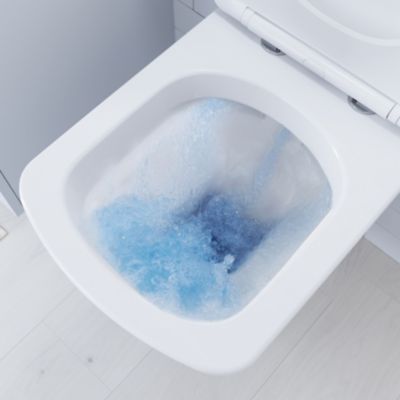Cuvette WC suspendue en céramique, l.36 x H.35,5 x P.50 cm, blanc, GoodHome Levanna