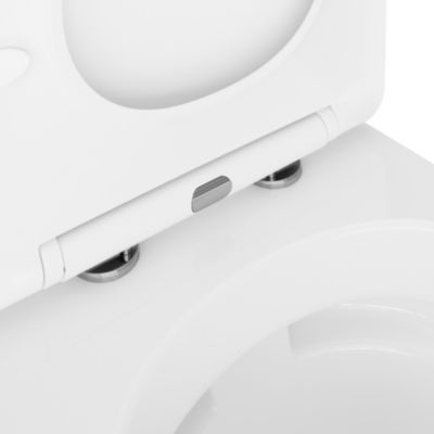 Cuvette WC suspendue en céramique, l.36 x H.35,5 x P.50 cm, blanc, GoodHome Levanna