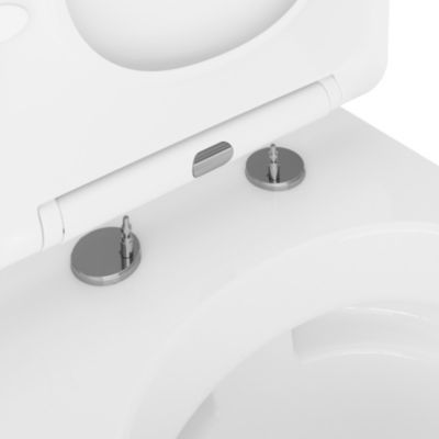 Cuvette WC suspendue en céramique, l.36 x H.35,5 x P.50 cm, blanc, GoodHome Levanna