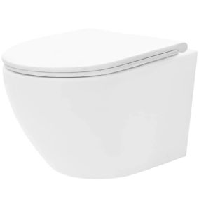 Cuvette WC suspendue REA Carlo Mini Tornado Rimless Flat Pro