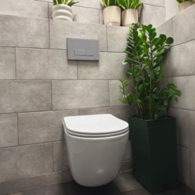 Cuvette wc suspendue REA Carlo mini tornado rimless slim n