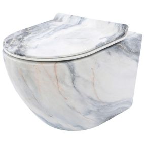 Cuvette WC suspendue REA Carlos Slim Granit Matt