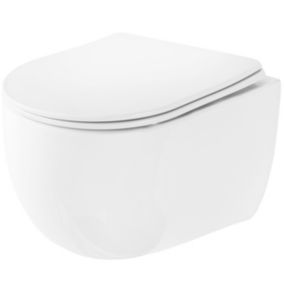 Cuvette Wc Suspendue Rea Olivier Duroplast/Flat/Zm White